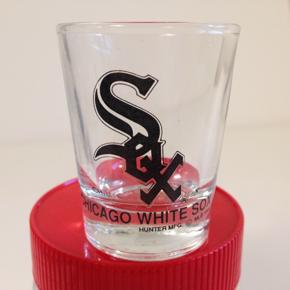Vintage Chicago White Sox 1991 Shot Glass MLB Baseball by Hunter